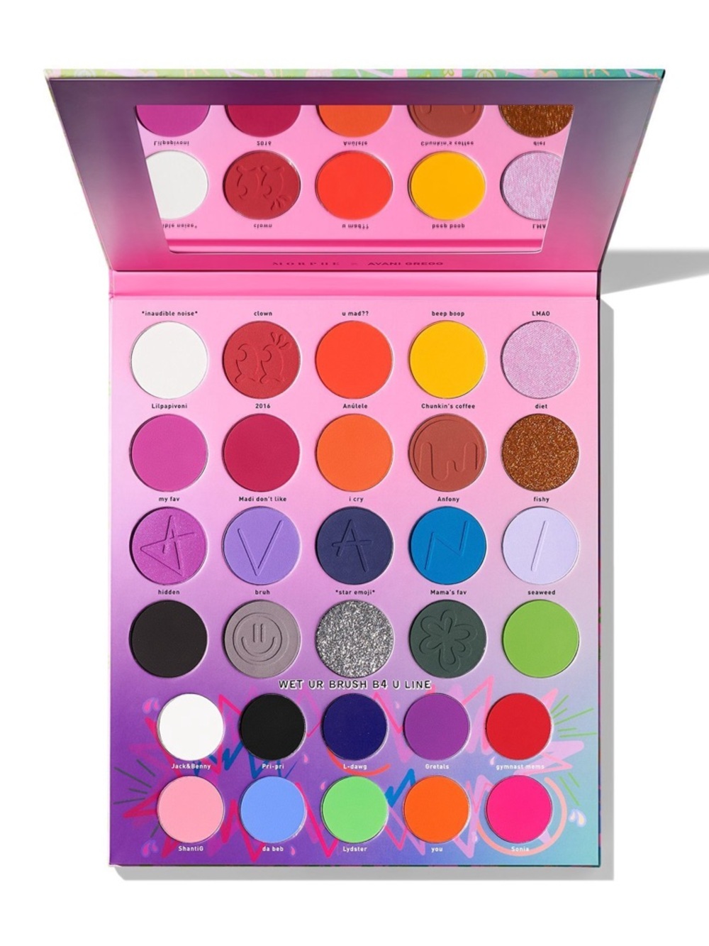 Morphe X Avani Gregg For The Bebs Artistry Eyeshadow Palette Like New
